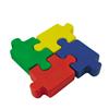 Jigsaw Puzzle (Set yellow, blue, red, green)